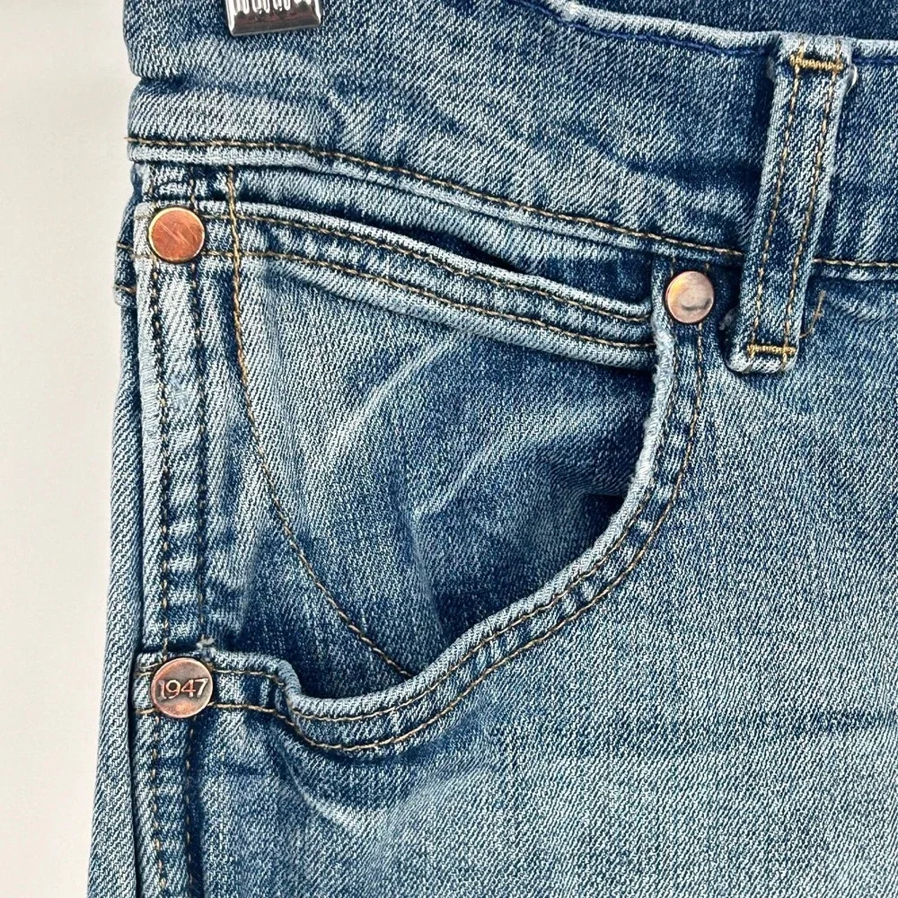 Wrangler Jeans Mens Size 29x32‎ Retro Slim Fit Bootcut Distressed Cowboy Western